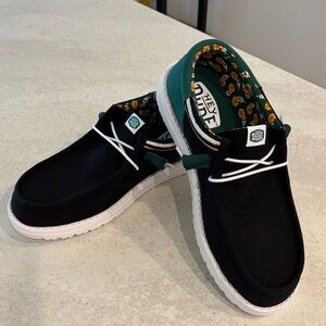 Hey Dude Black and Green Men's Loafers